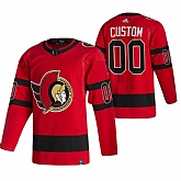 Ottawa Senators Customized Red Adidas 2020-21 Reverse Retro Alternate Jersey,baseball caps,new era cap wholesale,wholesale hats